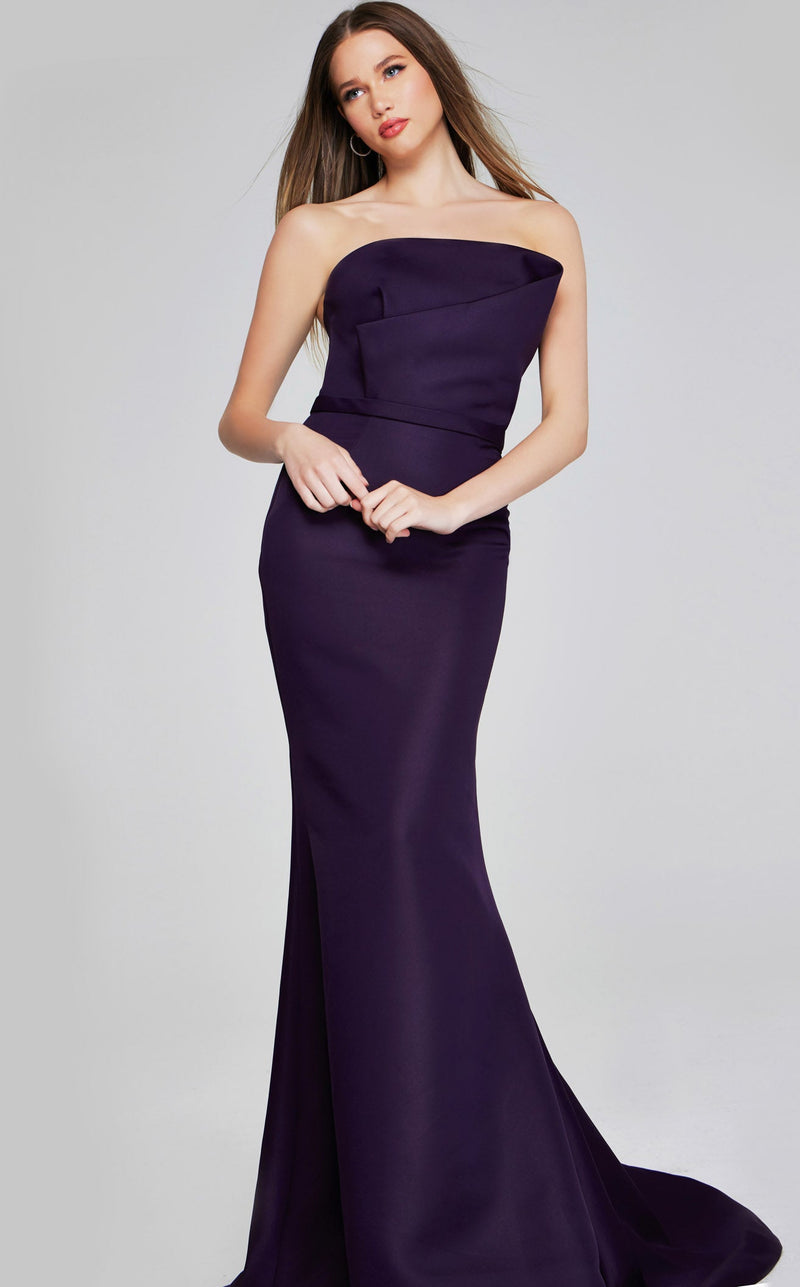 Jovani 40598 Eggplant