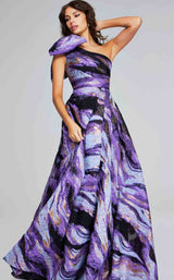 Jovani 40695 Purple-Multi