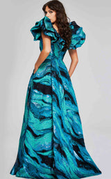 Jovani 40696 Teal-Multi