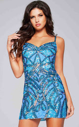 Jovani 40916 Light-Blue-Multi