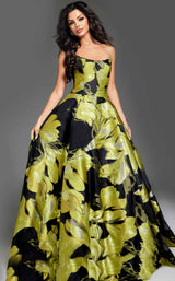 Jovani 42435 Yellow Black