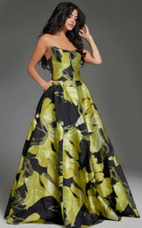 Jovani 42435 Yellow Black