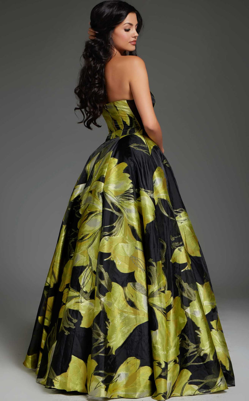 Jovani 42435 Yellow Black