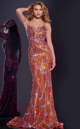 Jovani 42600 Orange/Lilac