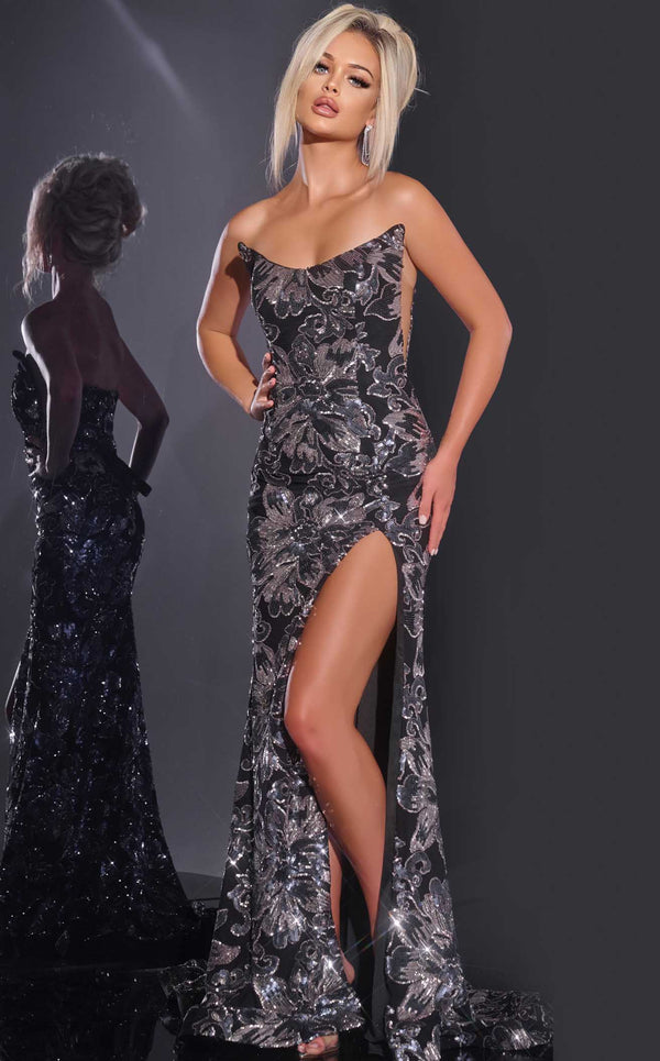 Jovani 44116 Black/Gunmetal