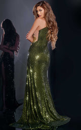 Jovani D5001 Olive/Gold