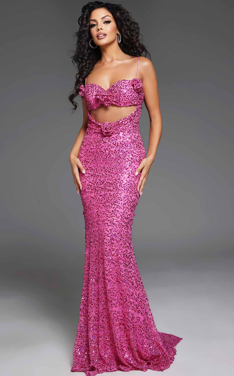 Jovani D5403 Hot Pink