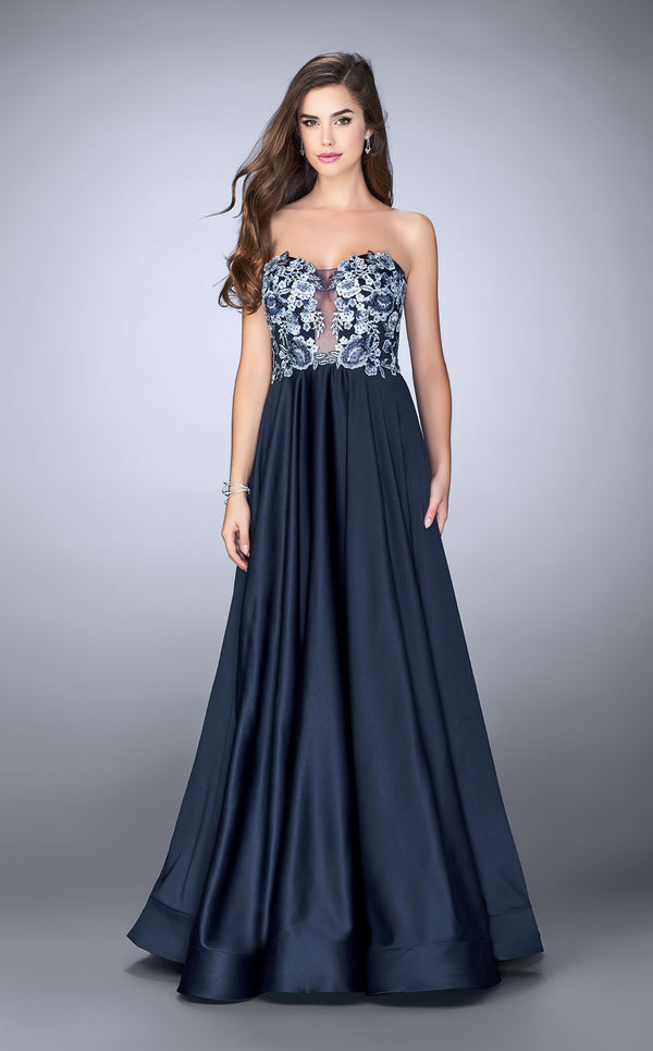 La Femme 23881 Navy/Slate Blue