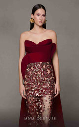 MNM Couture N0625 Burgundy