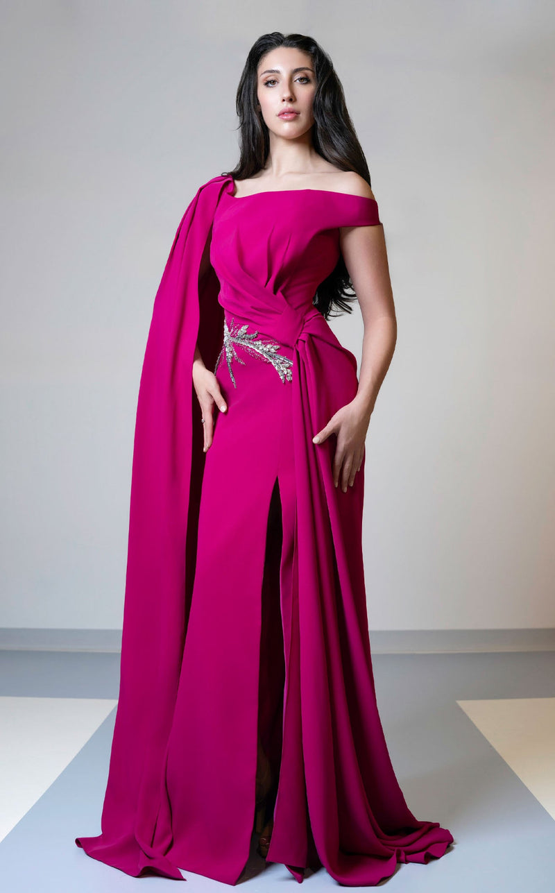 MNM Couture V02029A Fuchsia