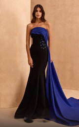 MNM Couture V07378 Black/Royal