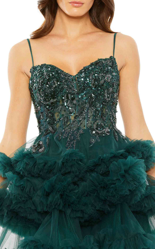 Mac Duggal 20645 Hunter-Green