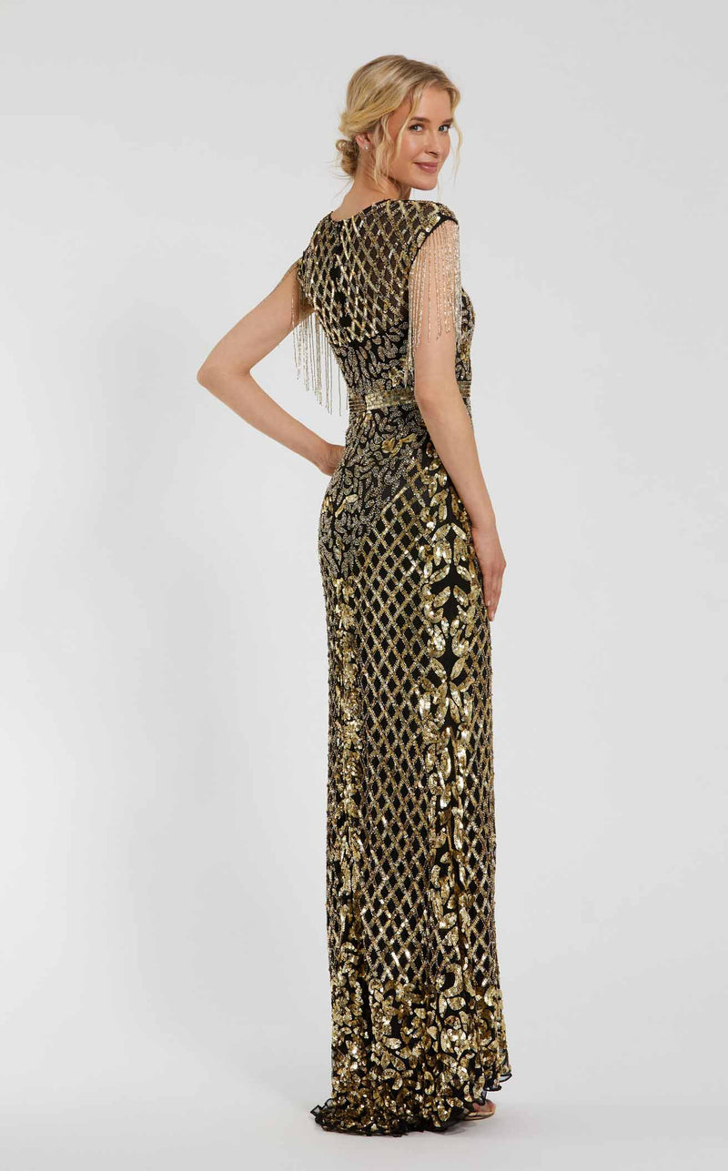 Mac Duggal 4908 Black/Gold