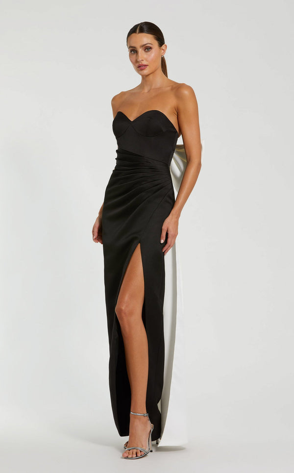 Mac Duggal 49879 Black/Ivory