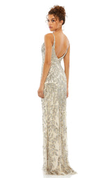 Mac Duggal 5107 Silver/Nude