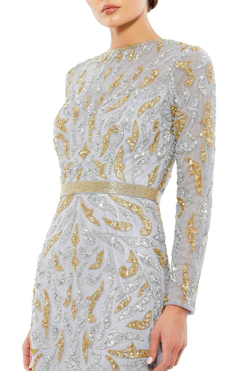 Mac Duggal 5124 Platinum/Gold