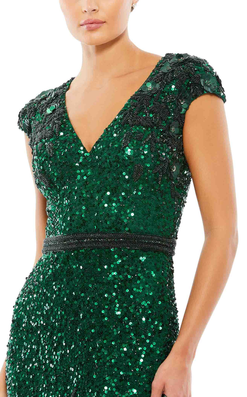 Mac Duggal 5505 Bottle-Green