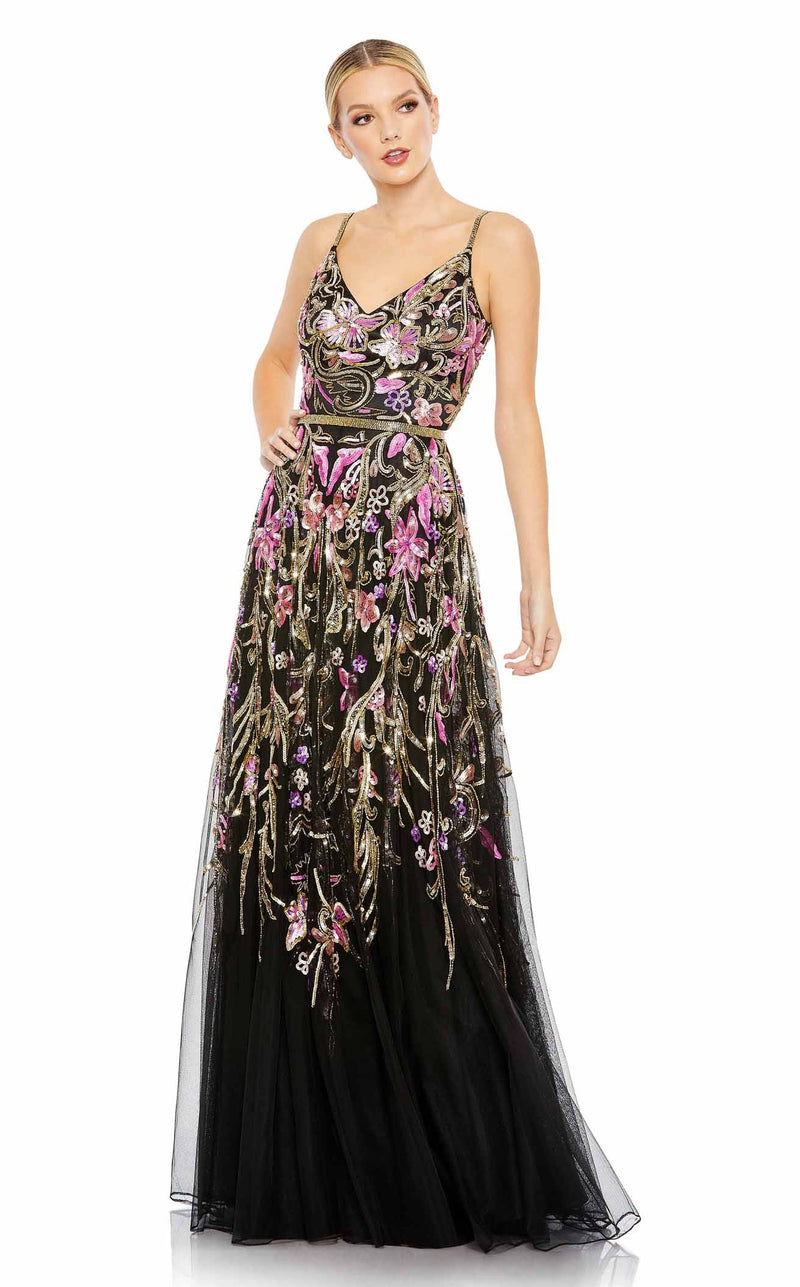 Mac Duggal 5671 Black-Multi