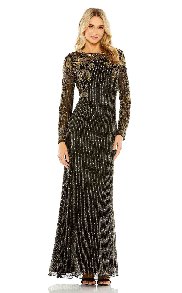 Mac Duggal 5956 Black/Gold