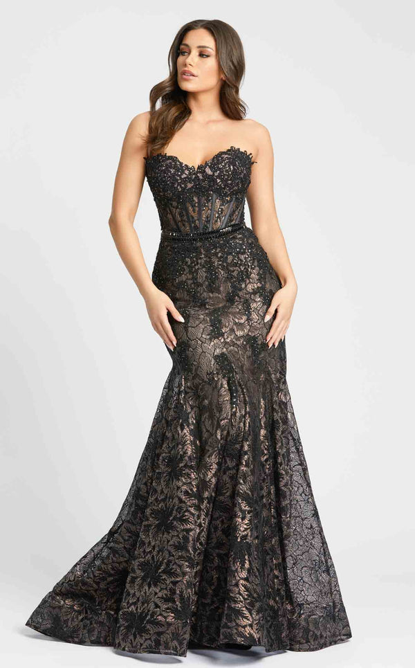 Mac Duggal 79308 Black-Nude