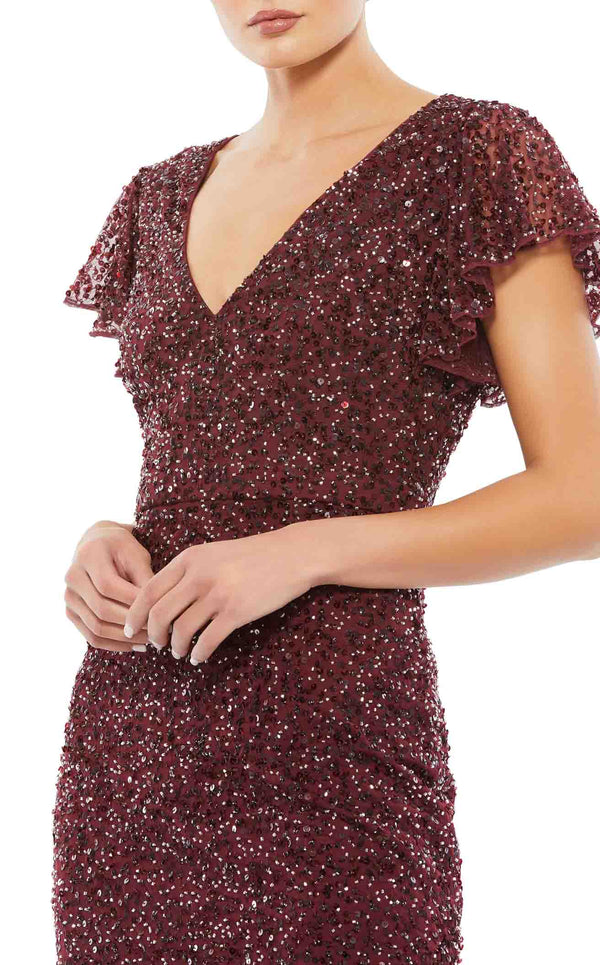 Mac Duggal A10801 Garnet