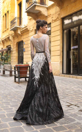 Modessa Couture M19068 Black/Silver