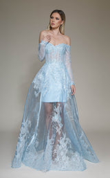 Modessa Couture M19085 Blue