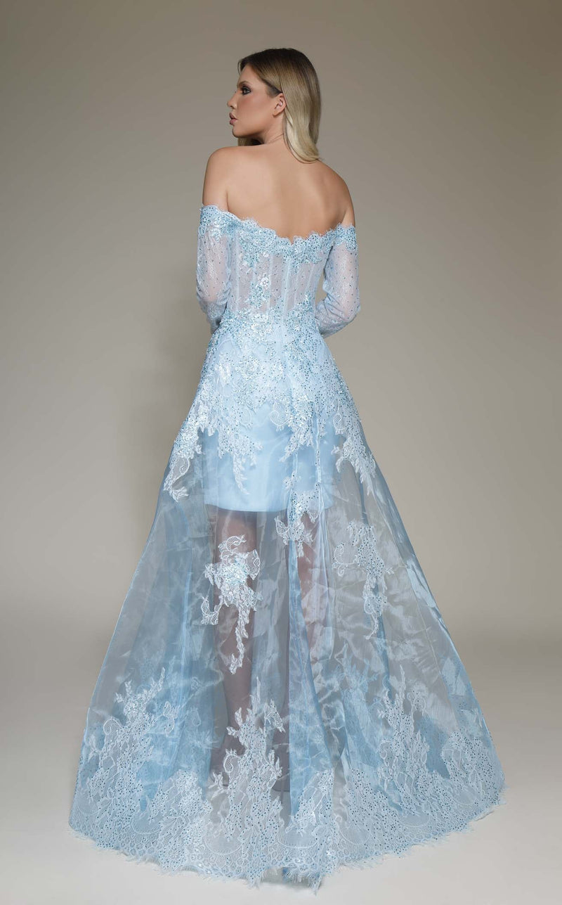 Modessa Couture M19085 Blue