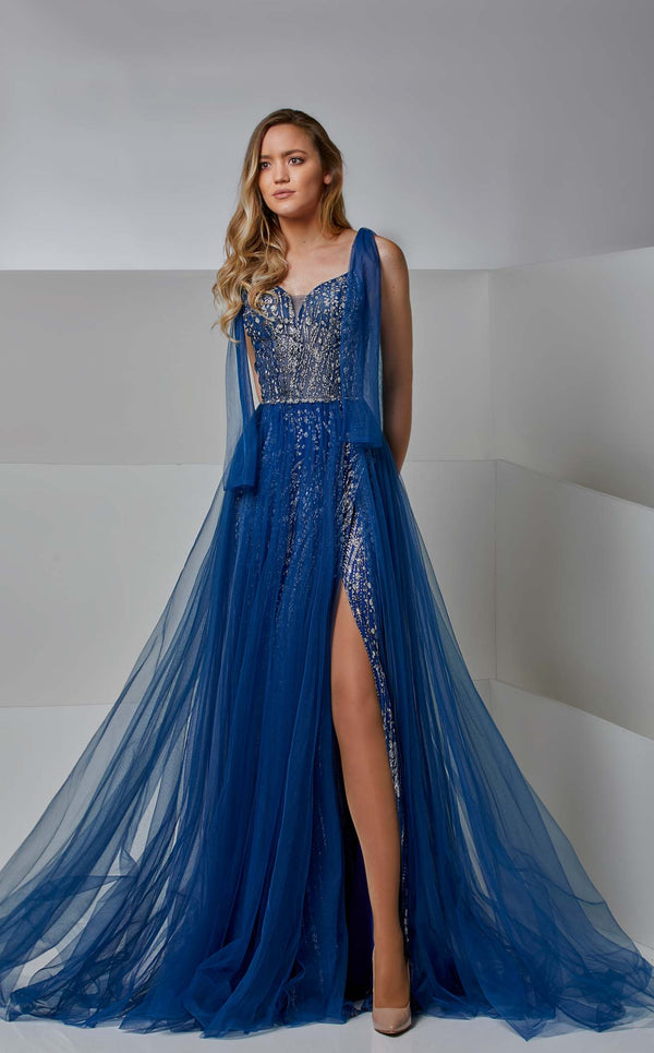 Modessa Couture M20231 Blue