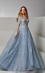 Modessa Couture M20252 Blue-Fog