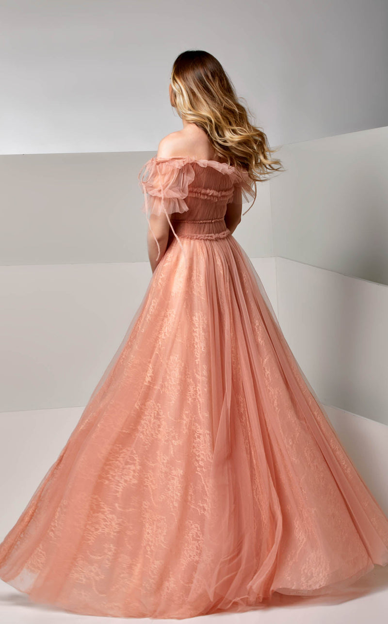 Modessa Couture M20283 Coral/Pink