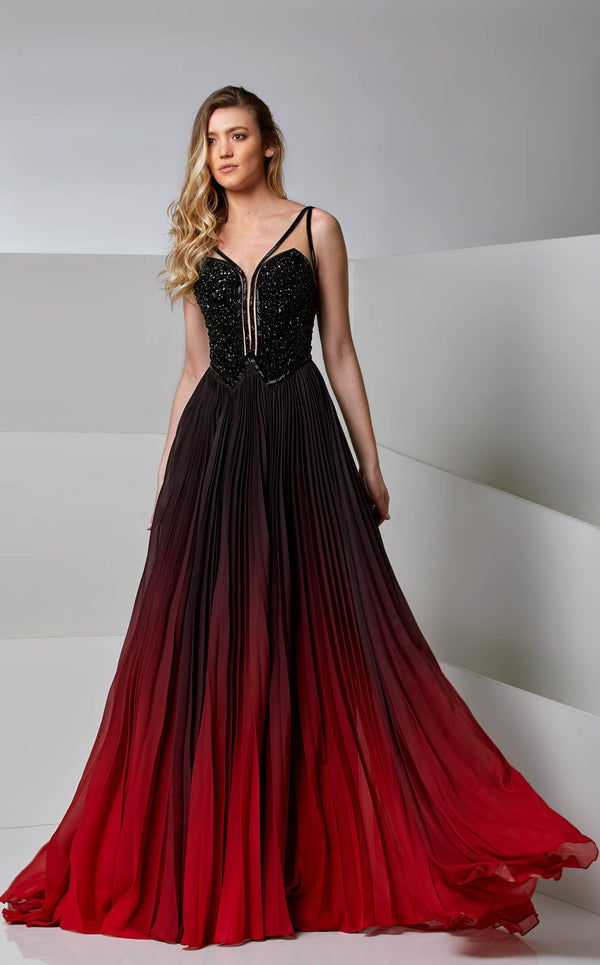 Modessa Couture M20284 Black/Red