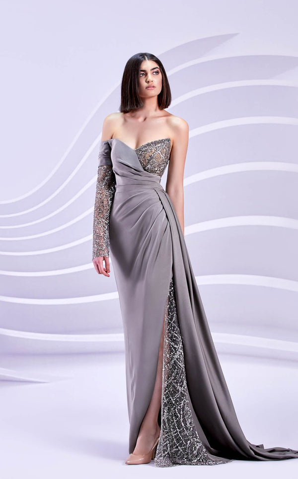 Modessa Couture M20314 Grey