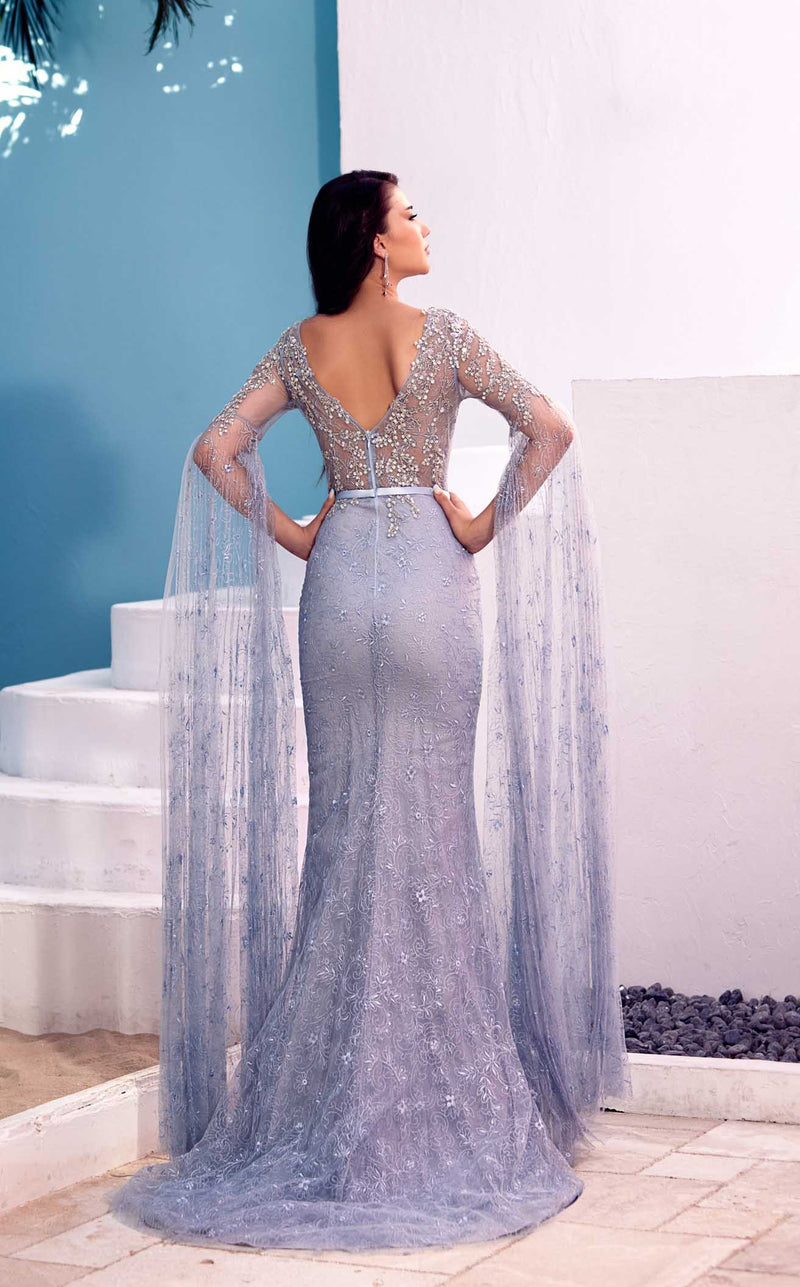 Modessa Couture M20363 Blue-Fog