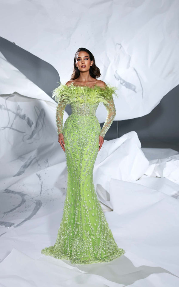 Modessa Couture M24605 Lime Green