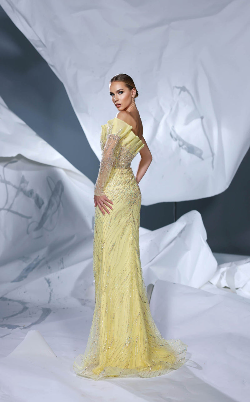 Modessa Couture M24613 Yellow