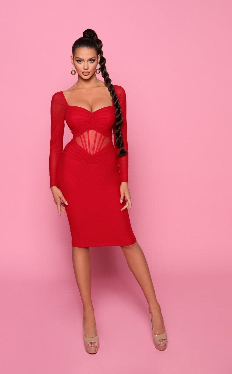 Nicoletta NP167 Dress Red