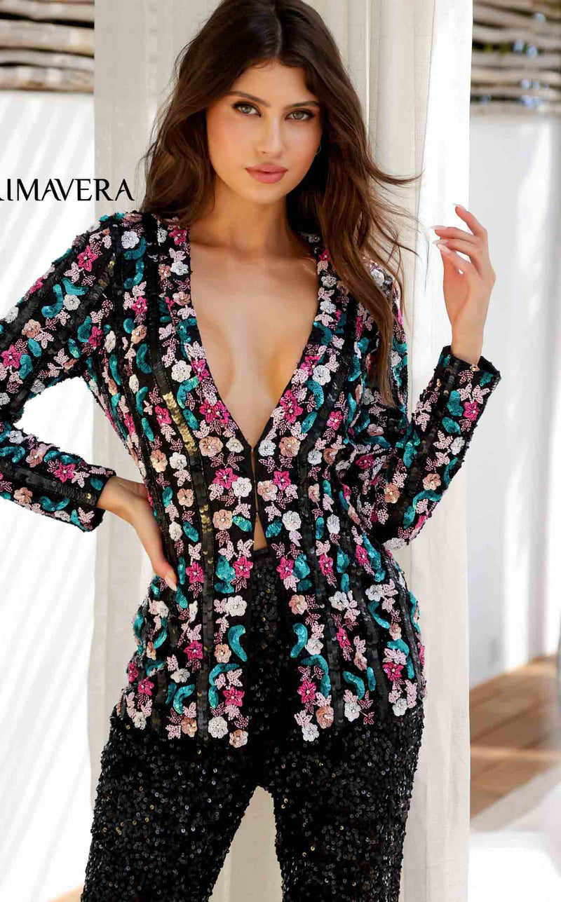 Primavera Couture 4388 Black Multi