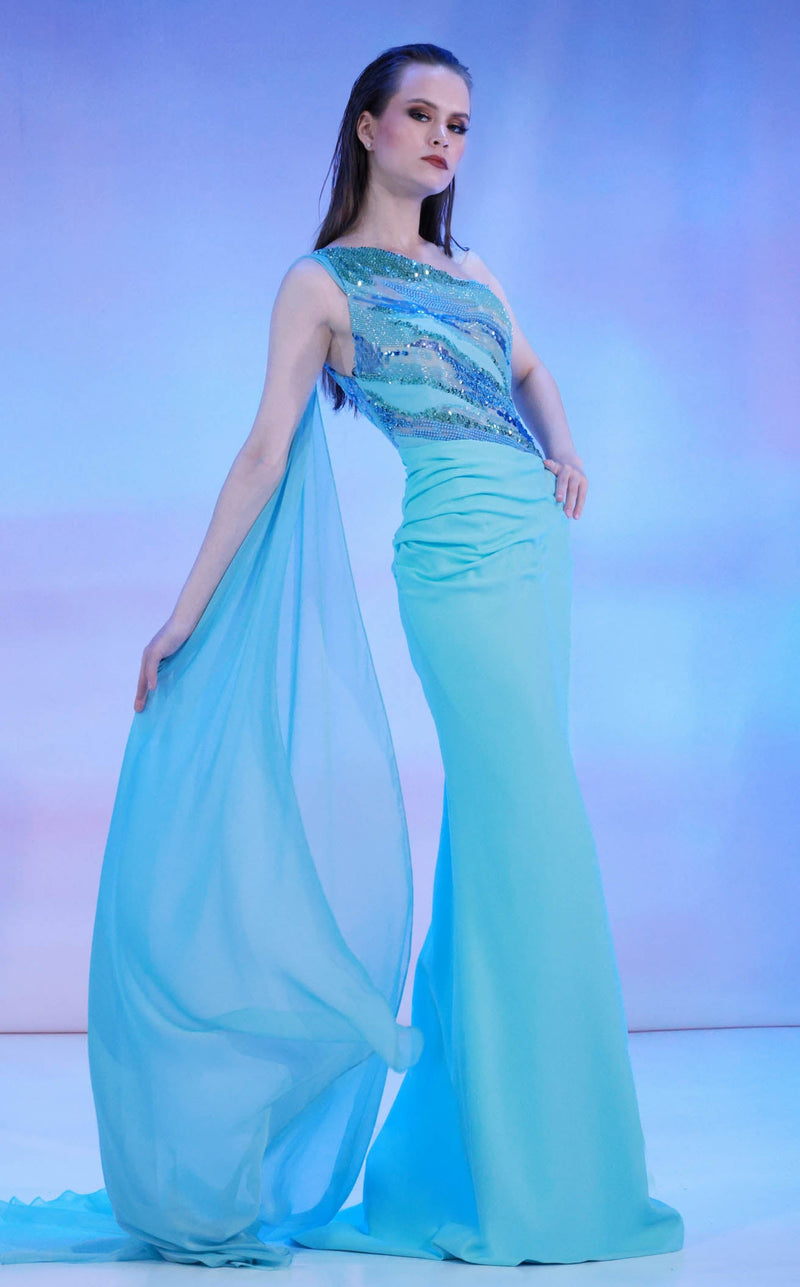 Reverie Couture SS162 Aqua