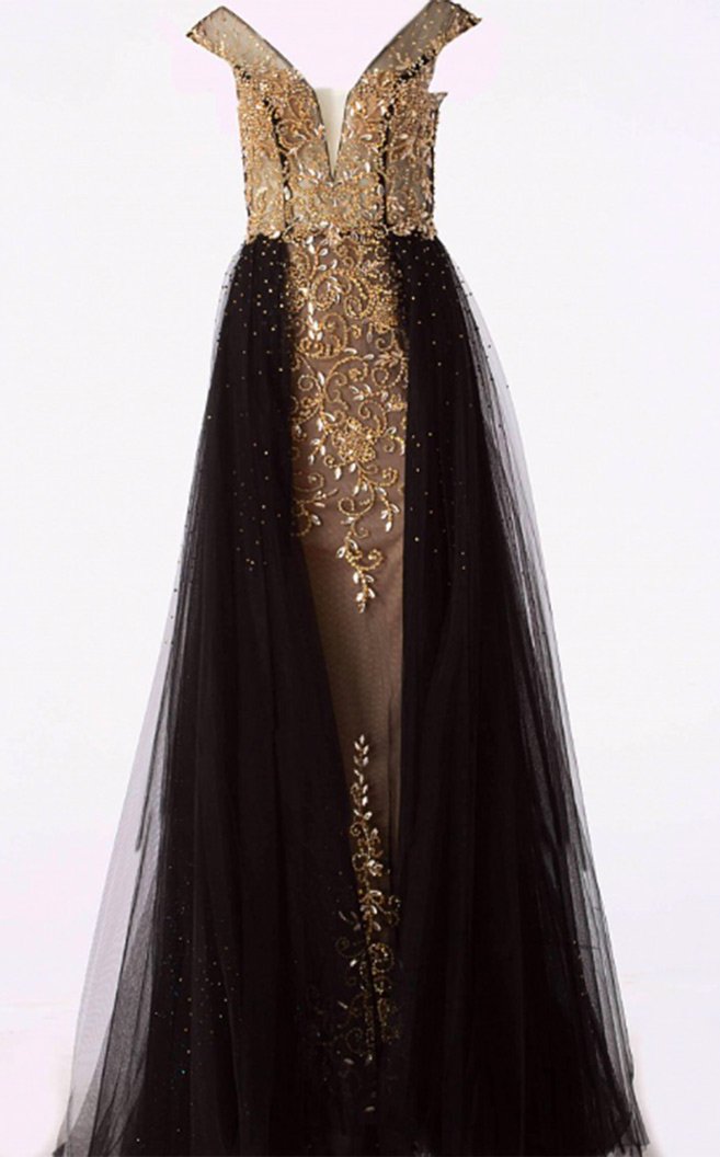 Jovani JVN46081 Black/Gold