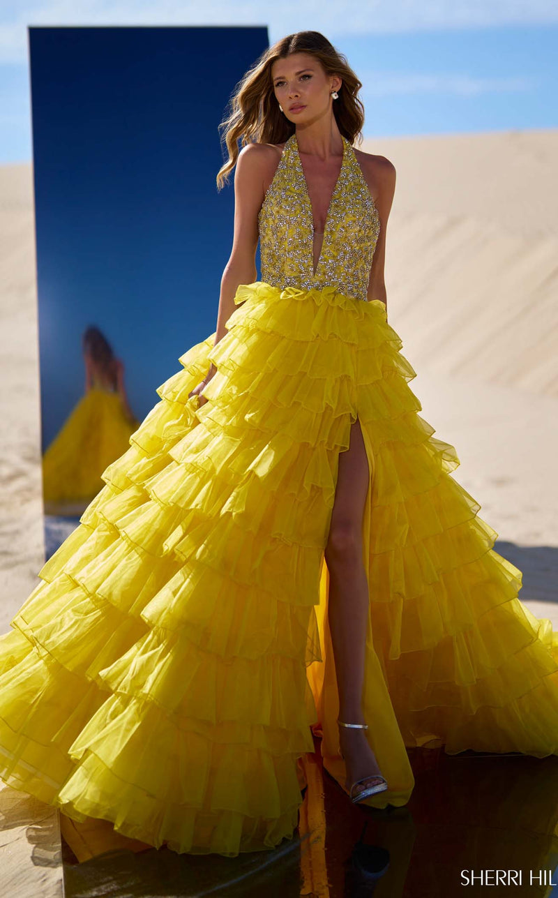 Sherri Hill 56410 Yellow