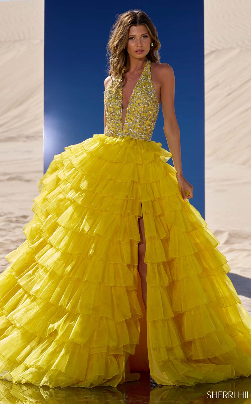 Sherri Hill 56410 Yellow