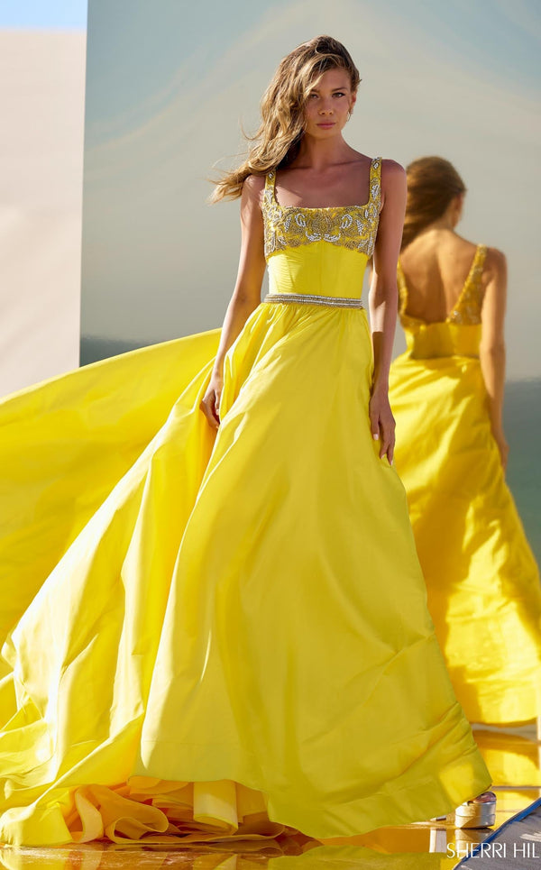 Sherri Hill 56434 Yellow