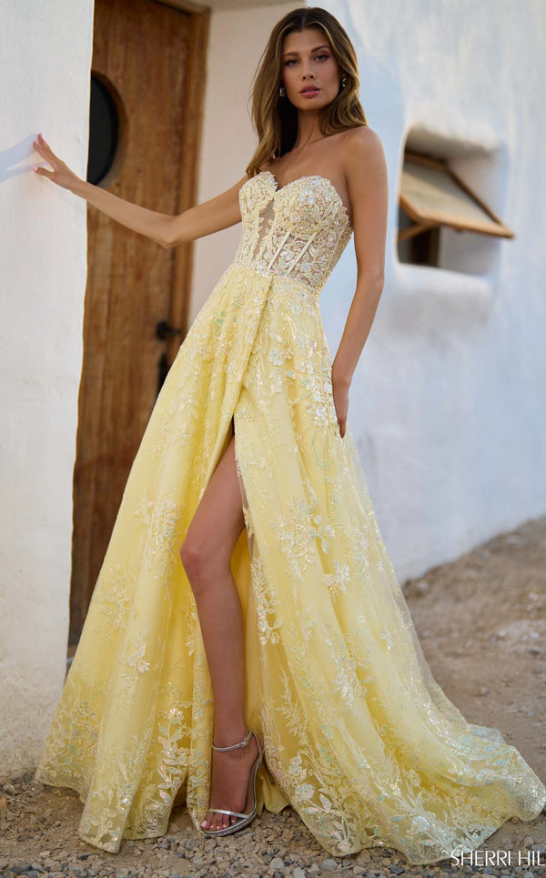 Sherri Hill 56577 Yellow