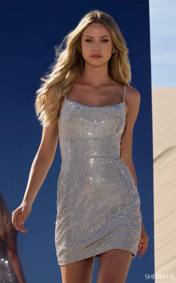 Sherri Hill 56579 Silver