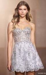 Sherri Hill 56603 Silver