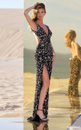 Sherri Hill 56671 Black/Gold/Gunmetal