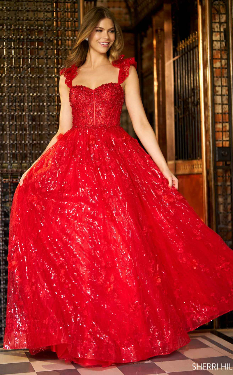 Sherri Hill 56673 Red