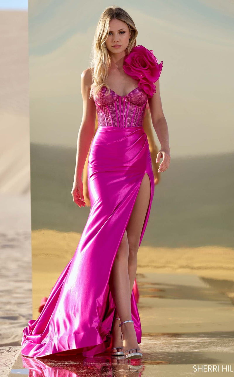 Sherri Hill 56764 Fuchsia