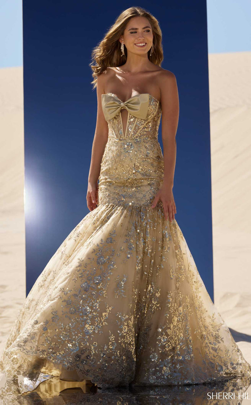 Sherri Hill 56775 Gold